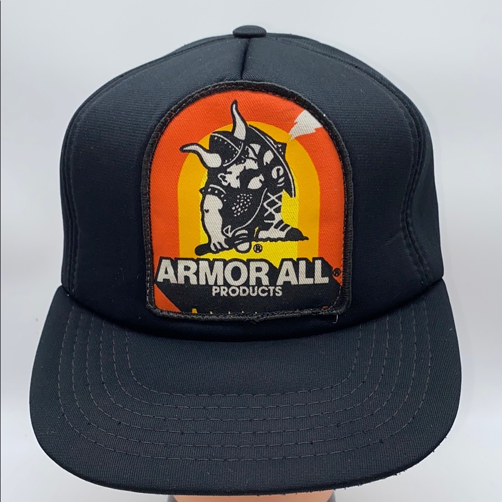 Armor All Products Patch Snapback Trucker Hat Cap Vintage 1980's